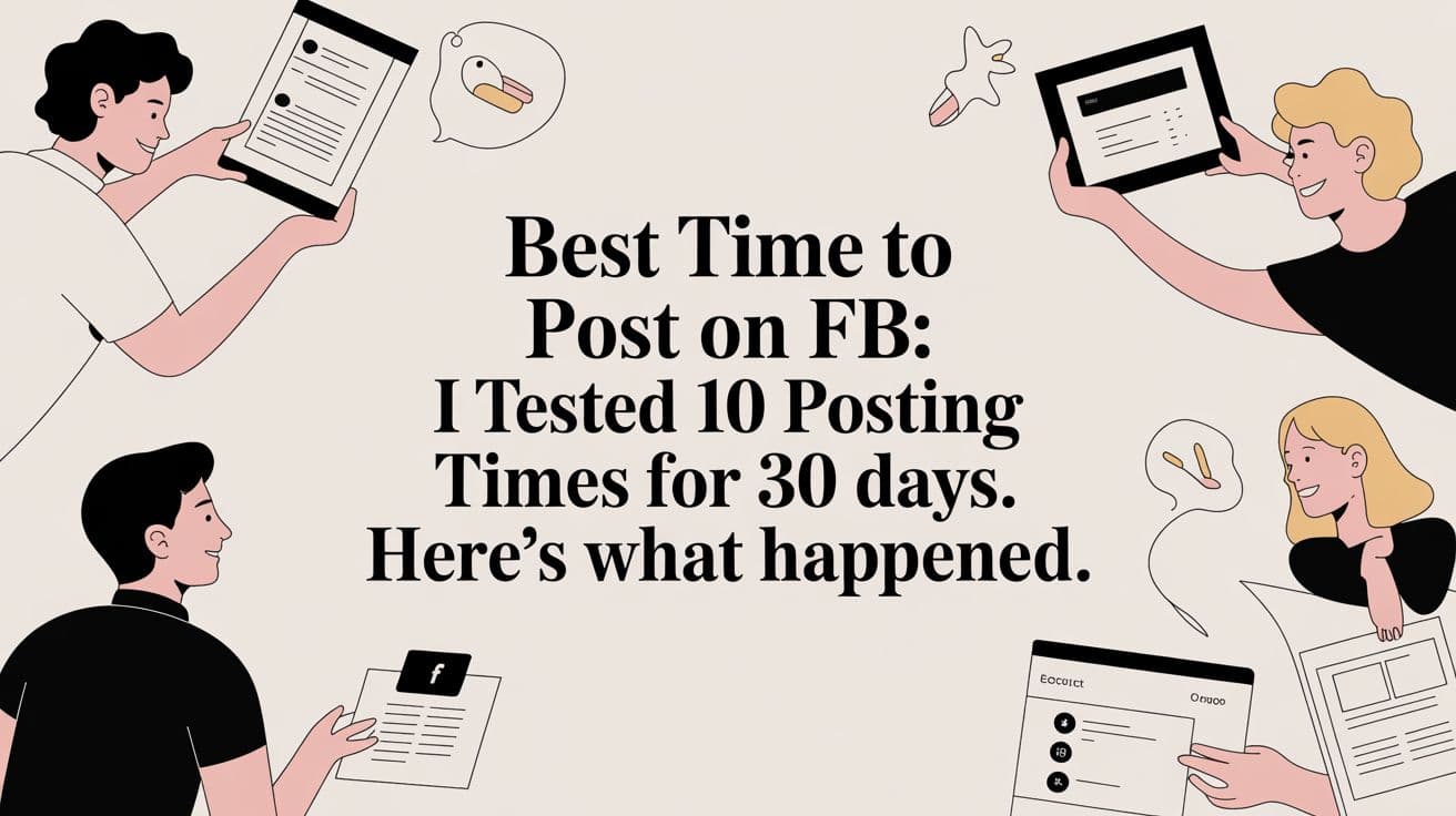 Best time to post on fb: I Tested 10 Posting Times for 30 Days. Here's What Happened.