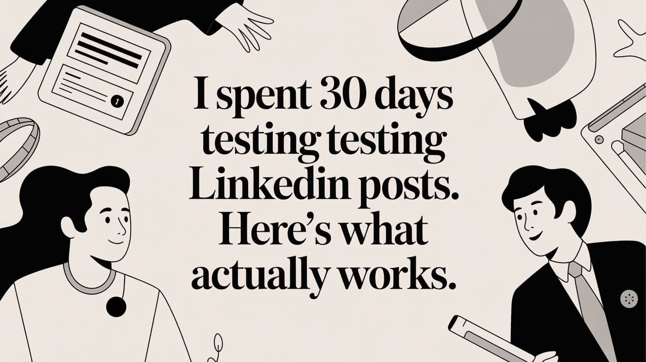 I Spent 30 Days Testing LinkedIn Posts. Here's What Actually Works.